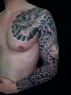Japanese japanese dragon tattoo by @alex_the_tattooer