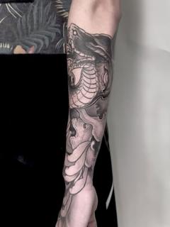 Japanese dragon tattoo by @alexgotza