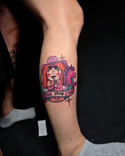 Cartoon lorde randy character tattoo by @iamscaarz