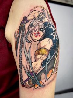 Anime anime warrior tattoo by @_annuk_