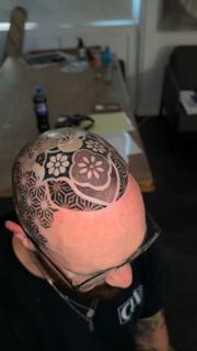 Geometric geometric floral tattoo by @astonreynolds