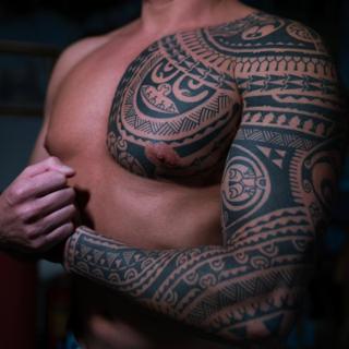 Tribal tribal patterns tattoo by @babakhintatau