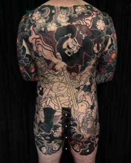 Japanese japanese warrior tattoo by @ben_jenkins_tattooing