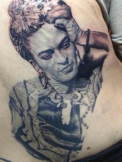 Realism portrait tattoo by @benjaminmosstattoo