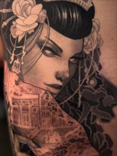Neo-traditional neo-traditional woman tattoo by @mr.calle