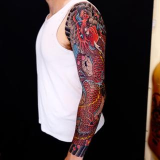 Japanese japanese dragon tattoo by @damienrodriguez