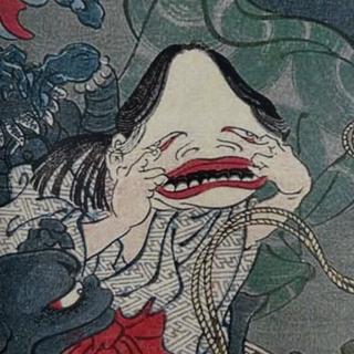 Japanese japanese yokai tattoo by @ewilliamstattoos