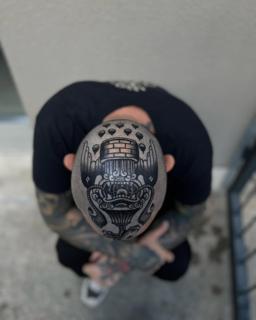 Blackwork ornamental well tattoo by @danetattoo