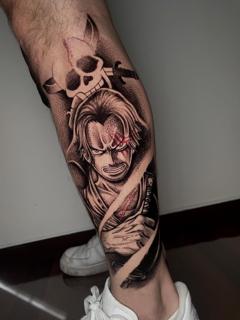 Anime anime character tattoo by @tsok3rl