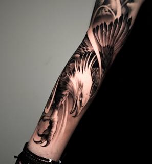 Realism eagle tattoo by @painciler