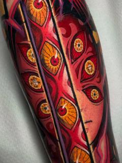 Anime anime character tattoo by @illson_ntc