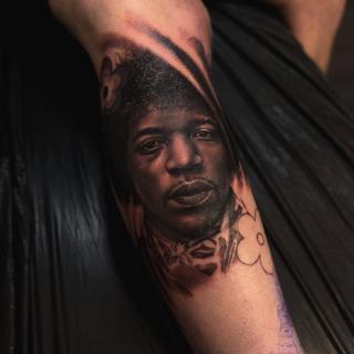 Realism realistic portrait tattoo by @jtatattoos