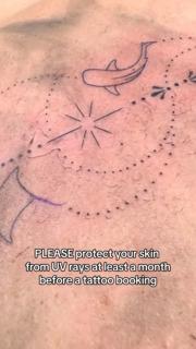 Fine line whale constellation tattoo by @nevermind.tattoos