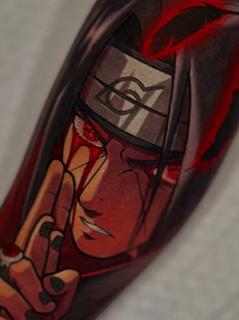 Anime anime character tattoo by @marcusottner