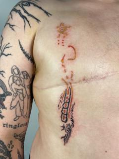Abstract abstract design tattoo by @tattoli__