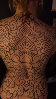 Ornamental ornamental mandala tattoo by @saranna_tattoo