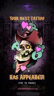 Traditional cowboy skull tattoo by @seannewmantattoo