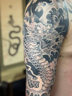 Japanese japanese dragon tattoo by @stewart_modernclassic