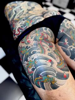 Japanese japanese dragon tattoo by @stewart_modernclassic