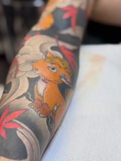 Japanese japanese fox tattoo by @stewart_modernclassic