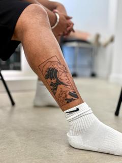 Japanese japanese wave tattoo by @talbooker