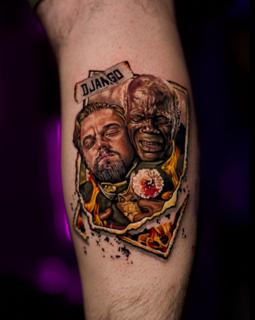 Realism django characters tattoo by @nasufi_armando