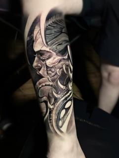 Realism demonic woman tattoo by @yolandaorlandi