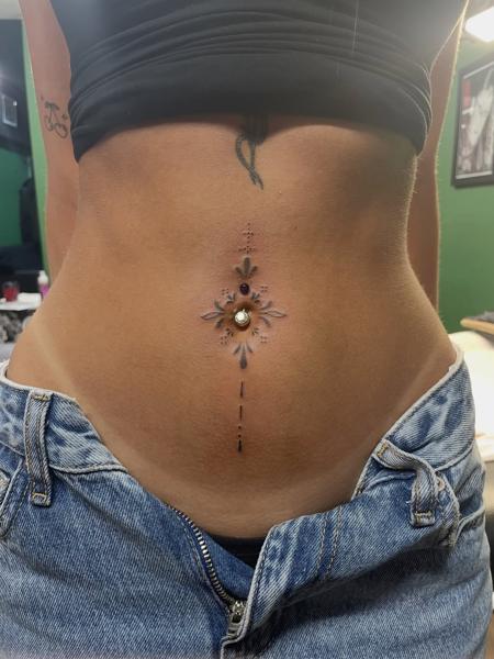 Ornamental ornamental design tattoo by @ilias_nyxta