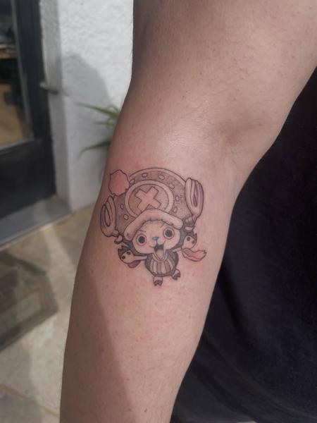 Anime anime character tattoo by @ilias_nyxta