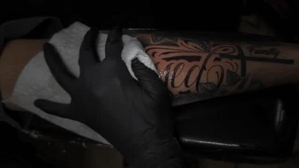 Lettering lettering tattoo by @_lashawnrose