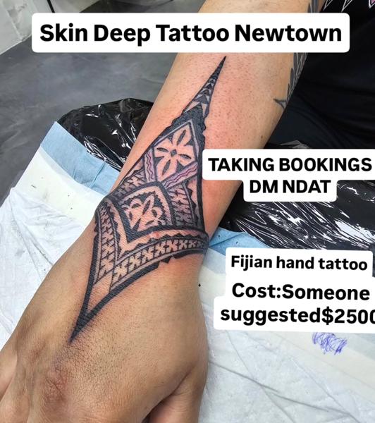 Tribal tribal pattern tattoo by @_lordmayortattoos