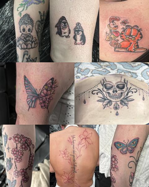 Blackwork ornamental skull tattoo by @adsnowden_tattoo