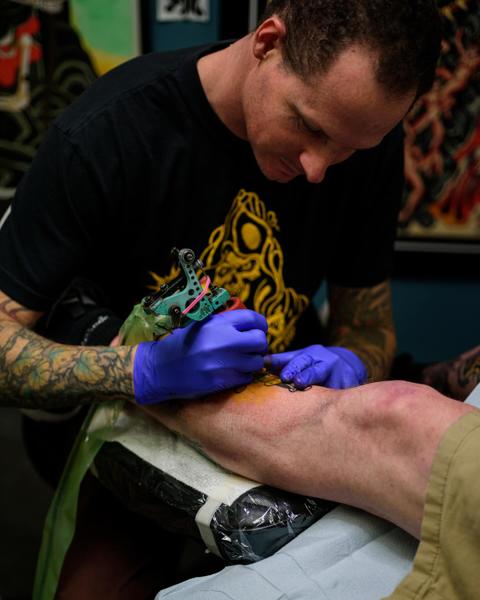 Tattoo session tattoo by @adamweir