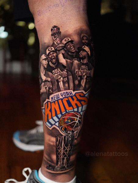 Realism nba champions tattoo by @alenatattoos
