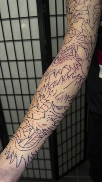 Japanese japanese dragon tattoo by @alexnik_tt