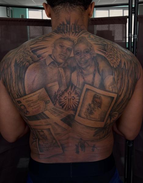 Realism angelic portraits tattoo by @amberr.tattoos