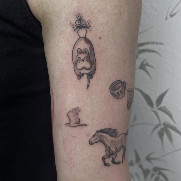 Anime spirited away characters tattoo by @_annuk_