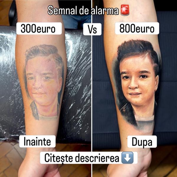 Realism portrait tattoo by @artgambler