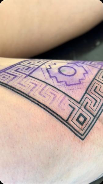 Geometric geometric pattern tattoo by @astonreynolds