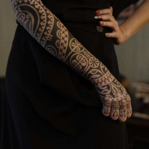 Tribal tribal patterns tattoo by @babakhintatau