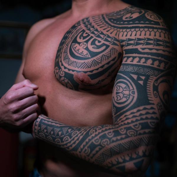 Tribal tribal patterns tattoo by @babakhintatau