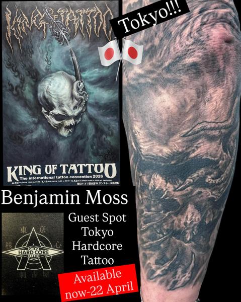 Realism landscape tattoo by @benjaminmosstattoo