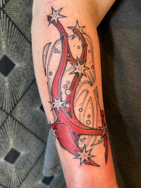 Abstract abstract stars tattoo by @brooke_michael_englehart