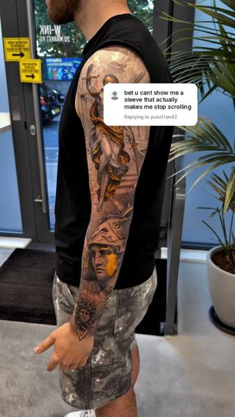 Realism mythological figures tattoo by @cagriesk