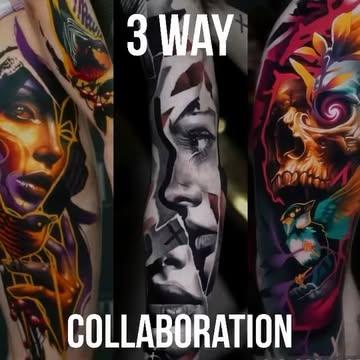 Realism collaborative sleeve tattoo by @sirtattooart