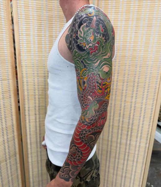 Japanese japanese demon tattoo by @chopper_ftw