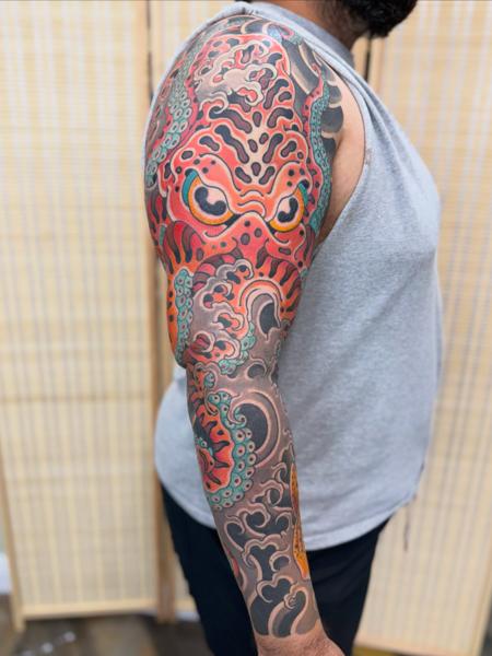 Japanese octopus tattoo by @chopper_ftw