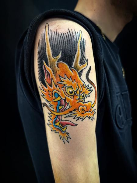 Japanese japanese dragon tattoo by @radntrad.tattoos