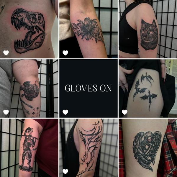 Realism dinosaur skull tattoo by @claretatts