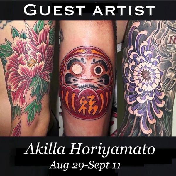 Japanese daruma doll tattoo by @damienrodriguez